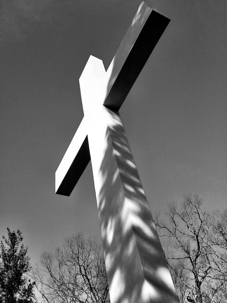 cross, christian, black and white, symbol, church, faith, holy, gray cross, gray church